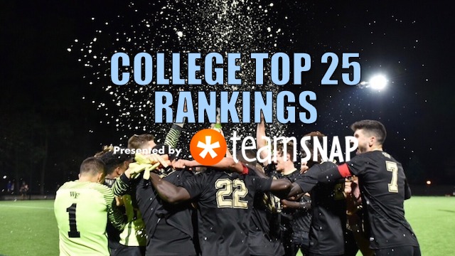 TDS Men?s Division I Top 25: Oct. 23