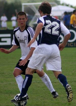 Elite boys club soccer players.