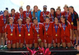 Albertson girls youth club soccer players.
