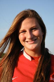 Elite club soccer player Kelly Monogue.