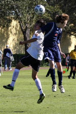 Elite boys club soccer players.