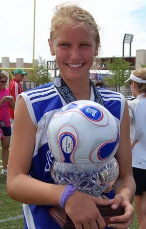 elite youth club girls club soccer player