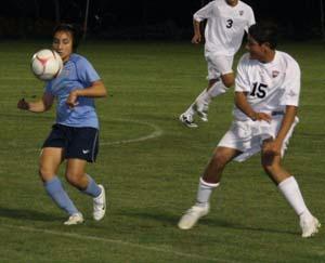 Elite club soccer player Mariana Galvan.