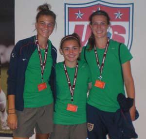 Elite girls club soccer player.
