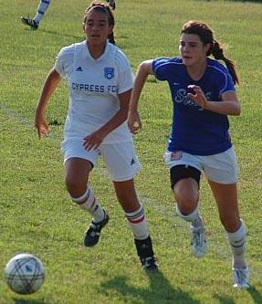 Elite club soccer player Kylie Mccarthy.