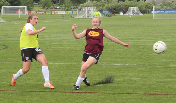 The girls technical session